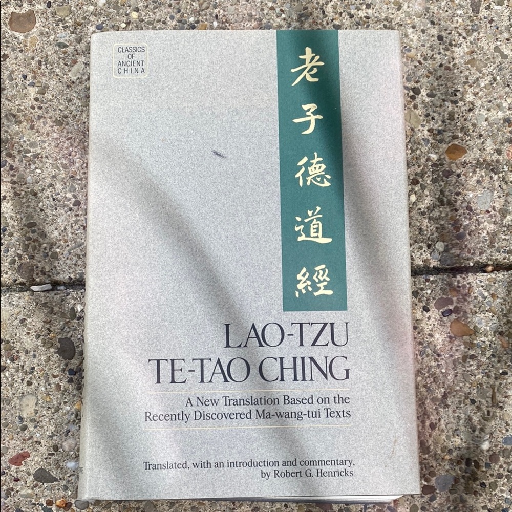 Lao-Tzu Te-Tao Ching Book